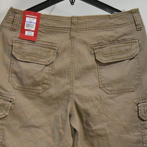 Unionbay Men's Cargo Short size 30 36 38 BROWN - Picture 6 of 7